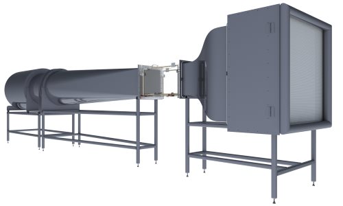 Open Circuit Wind Tunnel flow conditioner silencer